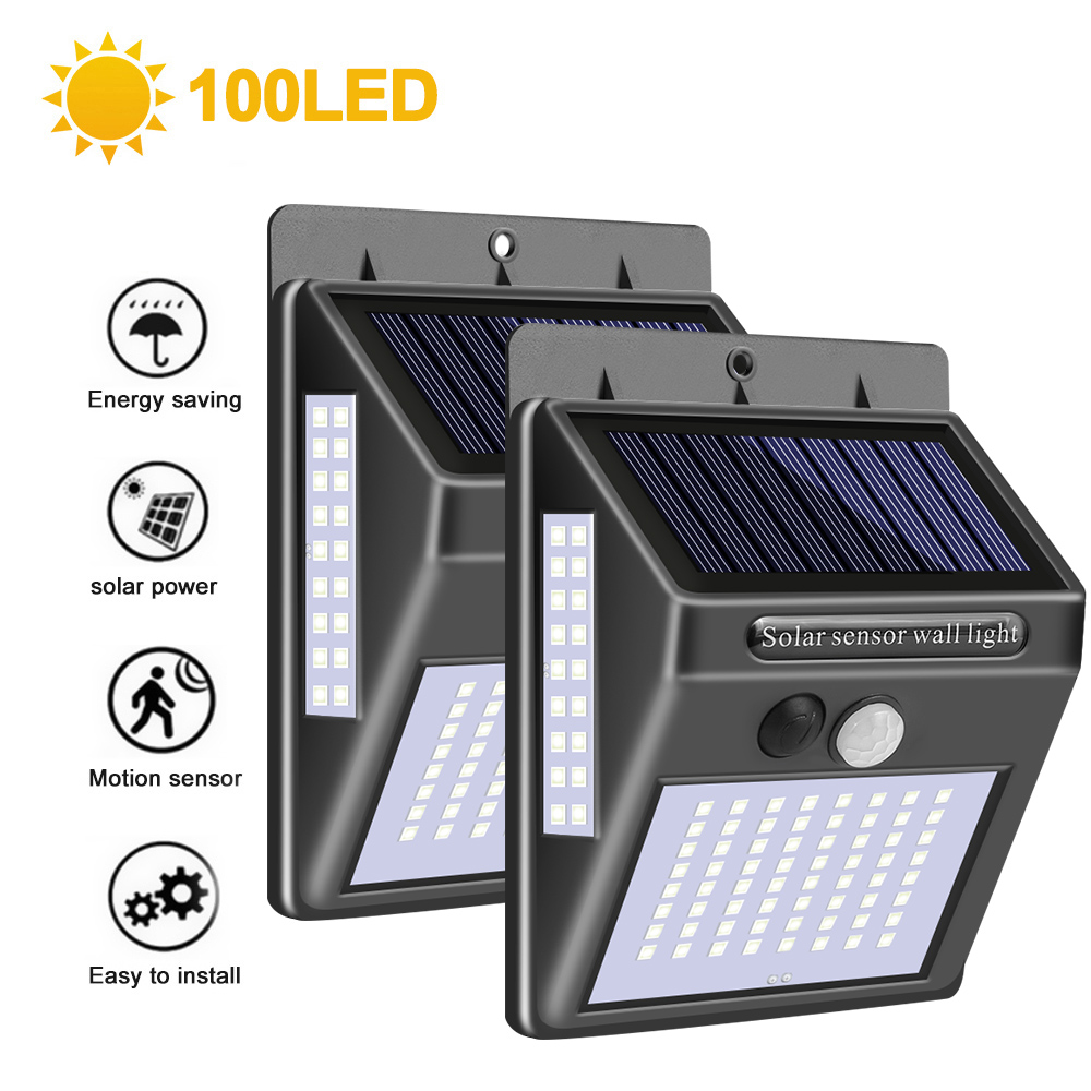 180 LED Solar Power Motion Sensor Light COB 3 Modes Outdoor Garden Yard Waterproof Energy Saving Pathway Solar Wall Lamp