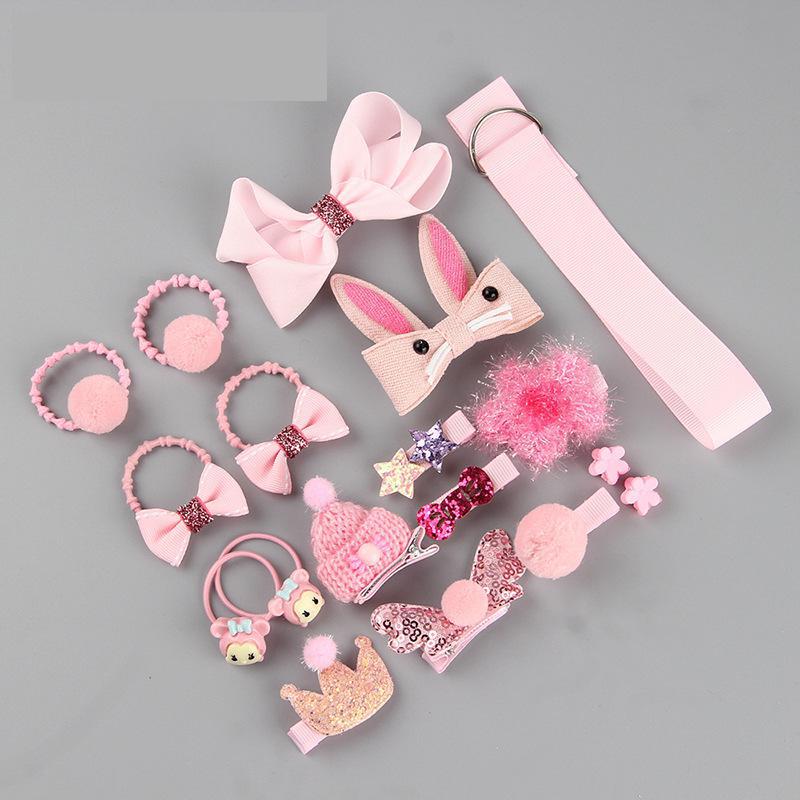 16 teile/satz Baby Mädchen Haar Clips Haarnadel Cartoon Baby Stirnband Bogen Blume Kinder Barrettes Headwear Baby Haar Zubehör