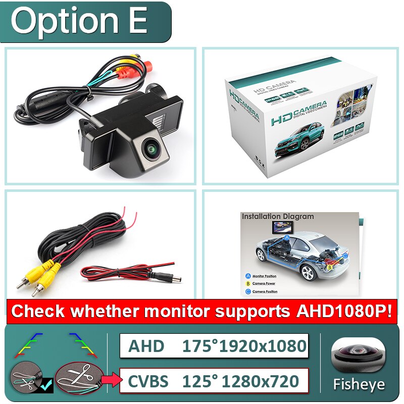 GreenYi 170 Degree AHD 1920x1080P Special Vehicle Rear View Camera for Mercedes Benz Vito Viano Sprinter B Class W639 Car: E-AHD1080P-175deg