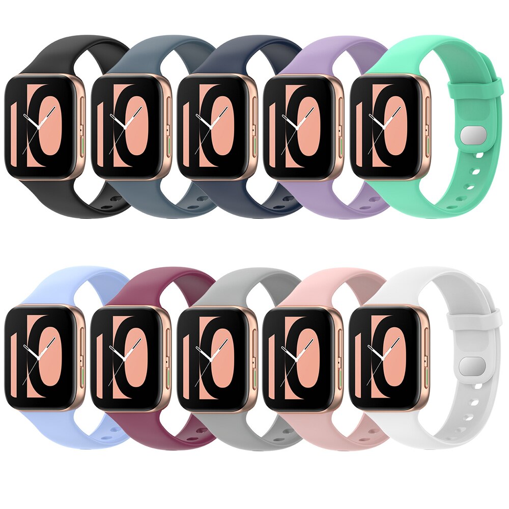 Offizielle Stil Silikon Armband Für Oppo Uhr 41mm 46mm original SmartWatch Band Ersatz Armband Armband Gürtel heißer