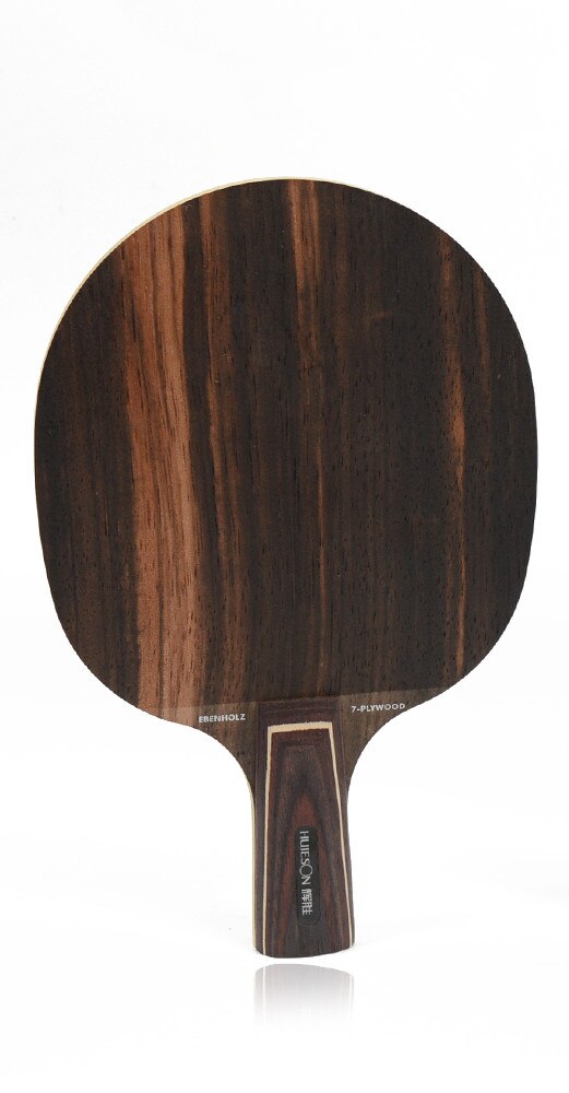 Huieson Super Hart Ebenholz Tischtennis-blatt 7 Ply Hoch Geschwindigkeit Ping Pong Klinge für Schnellen Angriff Offensive Spieler: Short Handle