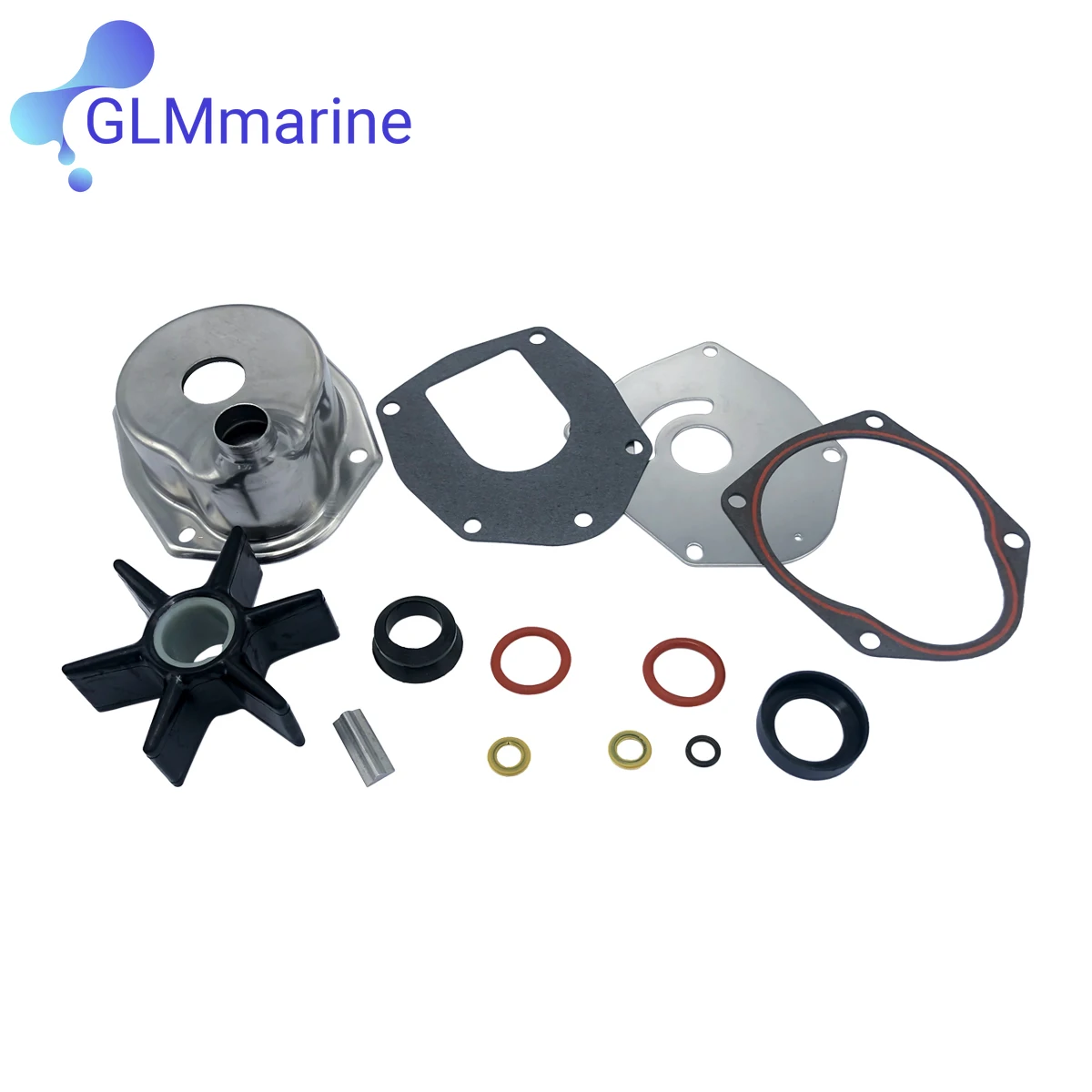 Water pump replacement kit with impeller for mercury mariner mercruiser drives alpha i gen  ii 40 – 350 ps 817275 t4 817275 bruder