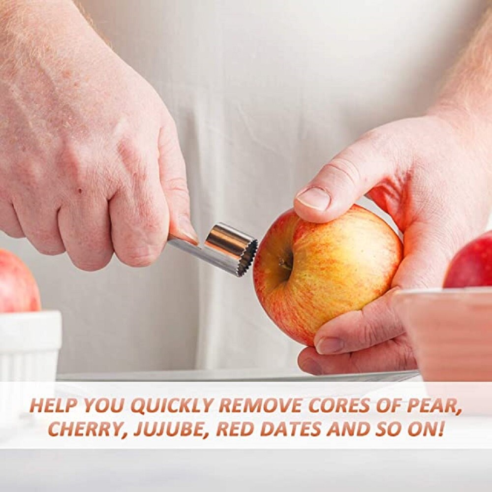 Roestvrijstalen appelboor ontpitter kersenpeer paprika ontpit peper twist fruitkern ontpit keukengereedschap gadget ontpitter