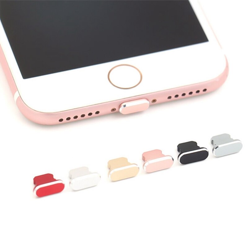 Metalen Stof Bliksem Plug Poort Opladen Stof Plug Voor Iphone 8 7 6 6S Plus Mini Stof Plug Voor iphone 5 5S Se Telefoon Accessoires