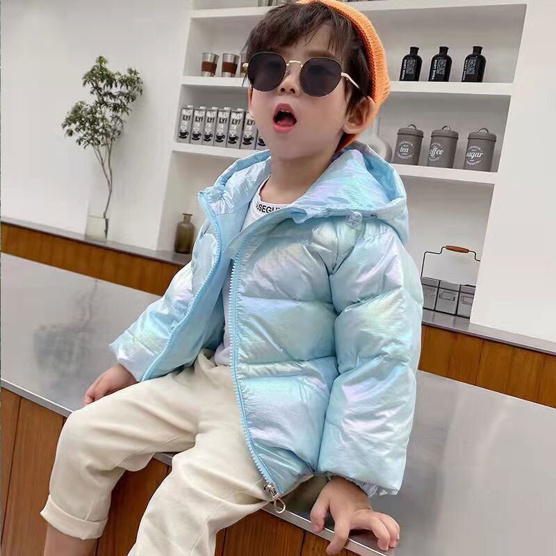 Chaqueta de plumón ultraligera para bebé y niña, prendas de vestir con capucha, traje de nieve, abrigo, ropa para niño de 1 a 7 años