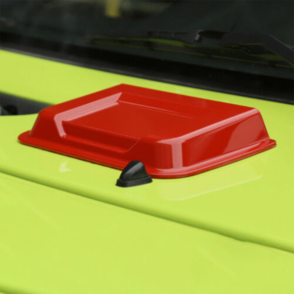1*red Car Engine Air Intake Cover Vent Decorative Cap For Suzuki Jimny + Car Exterior Accessories