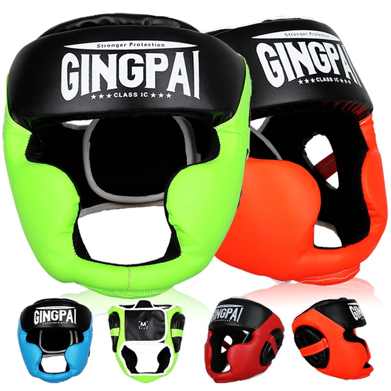 Casco de boxeo Muay Thai MMA para hombres y mujeres, Protector de cabeza de entrenamiento, equipo de Fitness, TKD