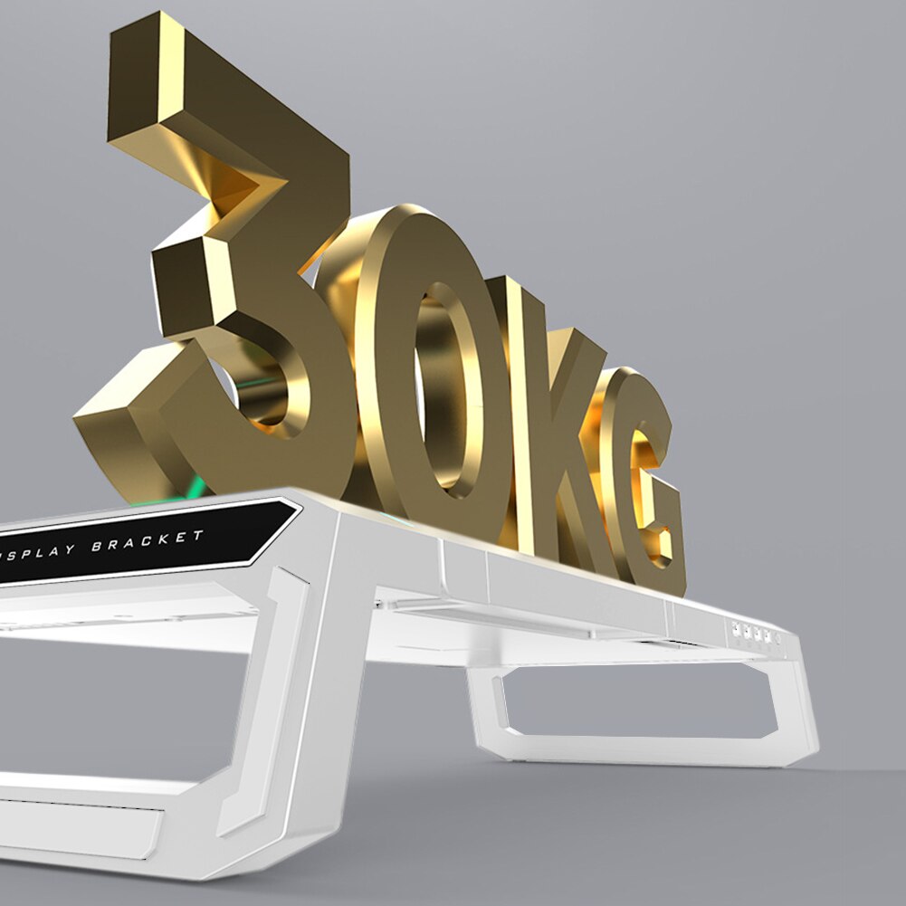 Rgb Desktop Monitor Houder 4 Usb 2.0 Laptop Stand Base Computer Scherm Riser Draagbare Desktop Stand Monitor Supportor