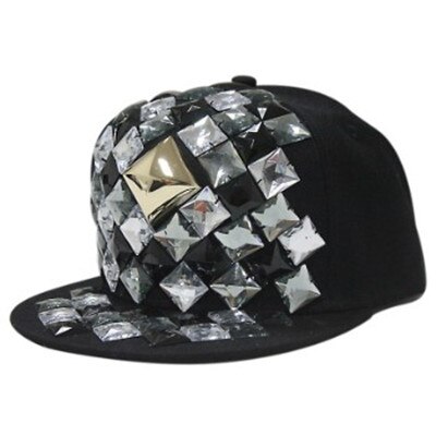 Xdanqinx Lente Hip Hop Caps Voor Mannen Vrouwen Platte Rand Hoed Verstelbare Maat Noviteit Heldere Blok Hoofddeksels Decoratie Paar cap: color-4