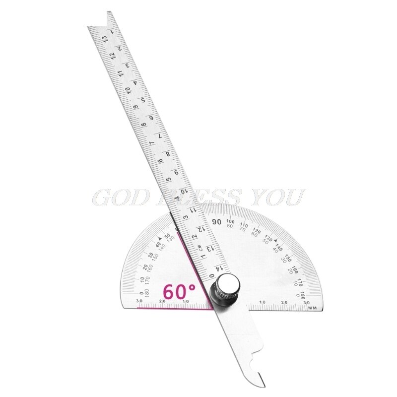 Adjustable Round Ruler 1Pc 0-180 Angle Ruler Round Head Rotary Protractor... – Grandado