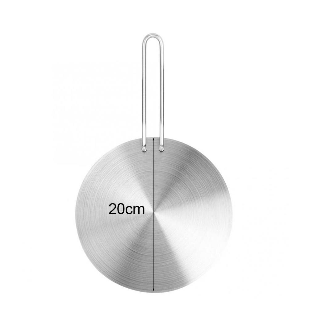 Køkken induktion komfur rustfrit stål varme diffuser induktion plade adapter konverter gas el komfur plade sol komfur: 20cm