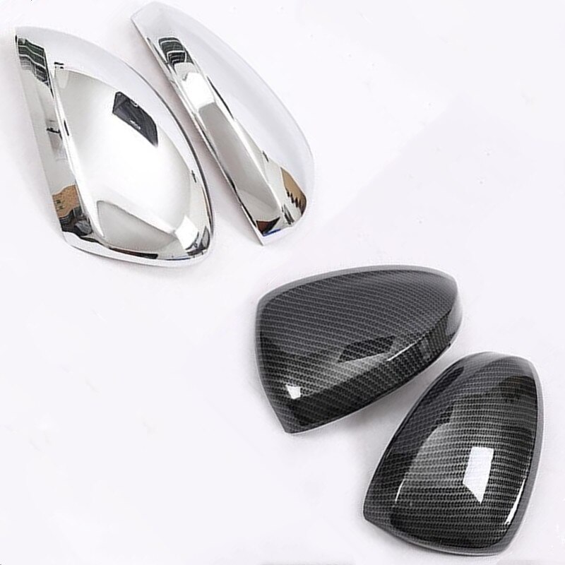 Auto achteruitkijkspiegel cover trim carbon fiber spiegel cap voor vw tiguan , auto-accessoires, 2 stks/set.