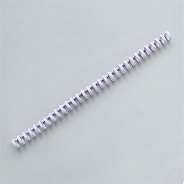5 Pcs Loose Leaf Notebook Binding Plastic 30 Holes Circles Ring Spiral Coil Scrapbook Clip Punch Office Supply A4 Notebook Clips