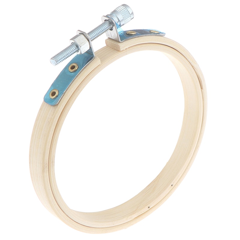 Bamboo Frame Embroidery Hoop Ring DIY Cross Stitch Machine Loop Sewing