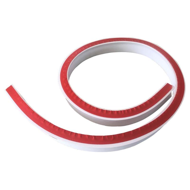 Zeroupshop Flexible Dusche Wasserbarriere – Biegbare Silikon-Schwelle 5 Cm Hoch, 100 Cm Lang (weiß)