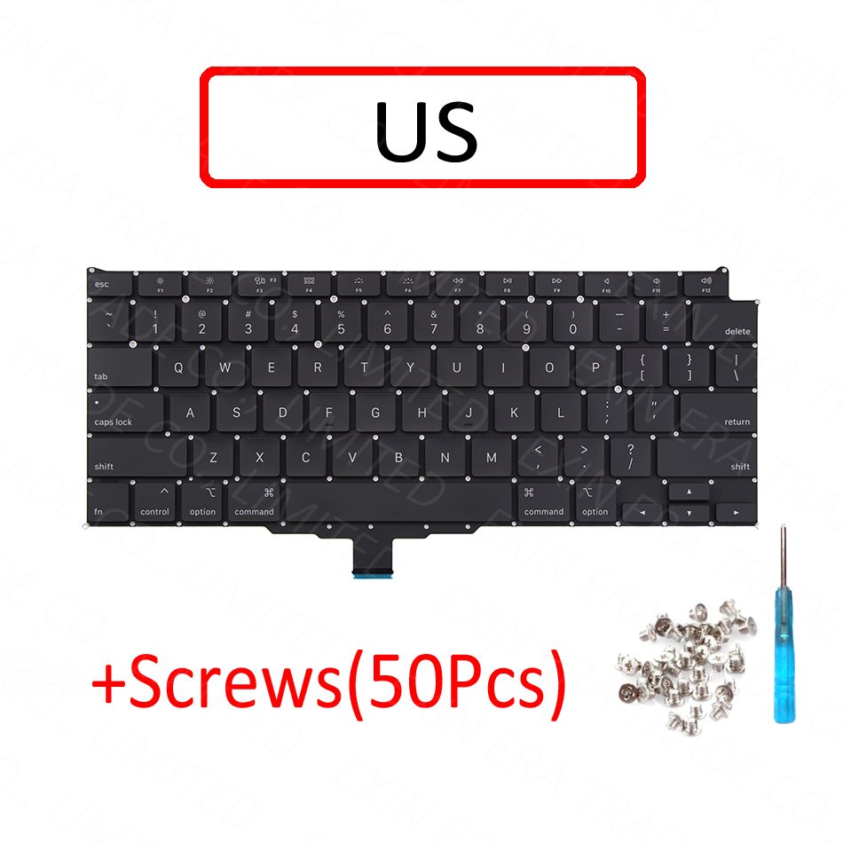 A2179 Keyboard EU UK US English FR French SP Spanish DE German Italian Danish for MacBook Air Retina 13" A2179 Year
