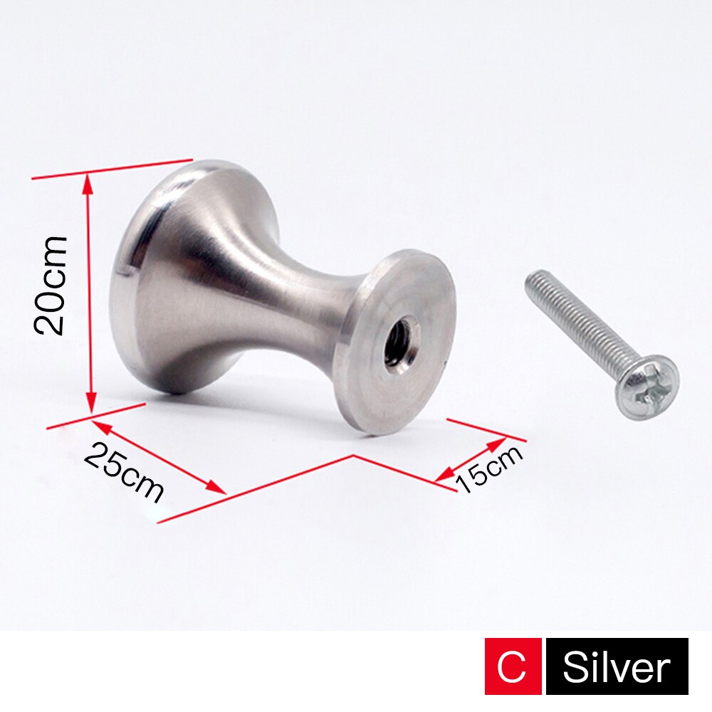 304 Solid Stainless Steel Single Hole Handle Simple Cabinet Door Handle Drawer Small Handle Bedside Table Black Handle