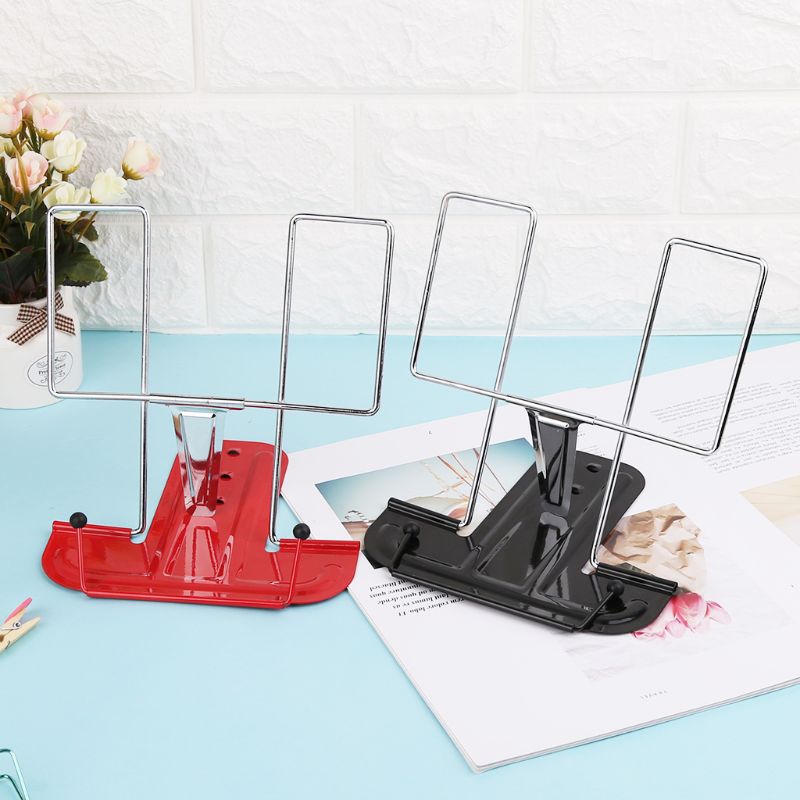 Soporte plegable ajustable para lectura de libros, soporte para documentos, estante para iPad