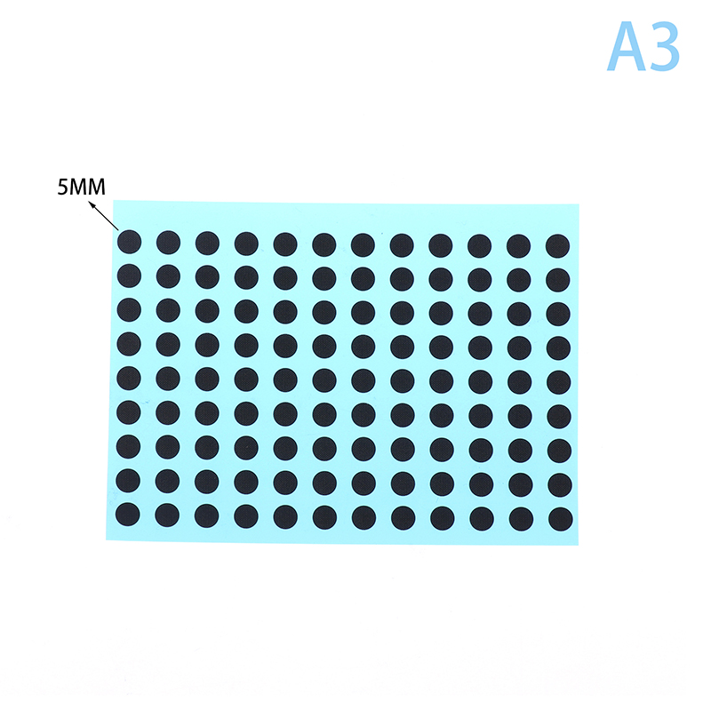 Diameter 3/4/5/6 mm 4 storlekar svarta ledande gummikuddar knappsats reparationssats för ir-fjärrkontroll ledande gummiknappar: Ljuslila