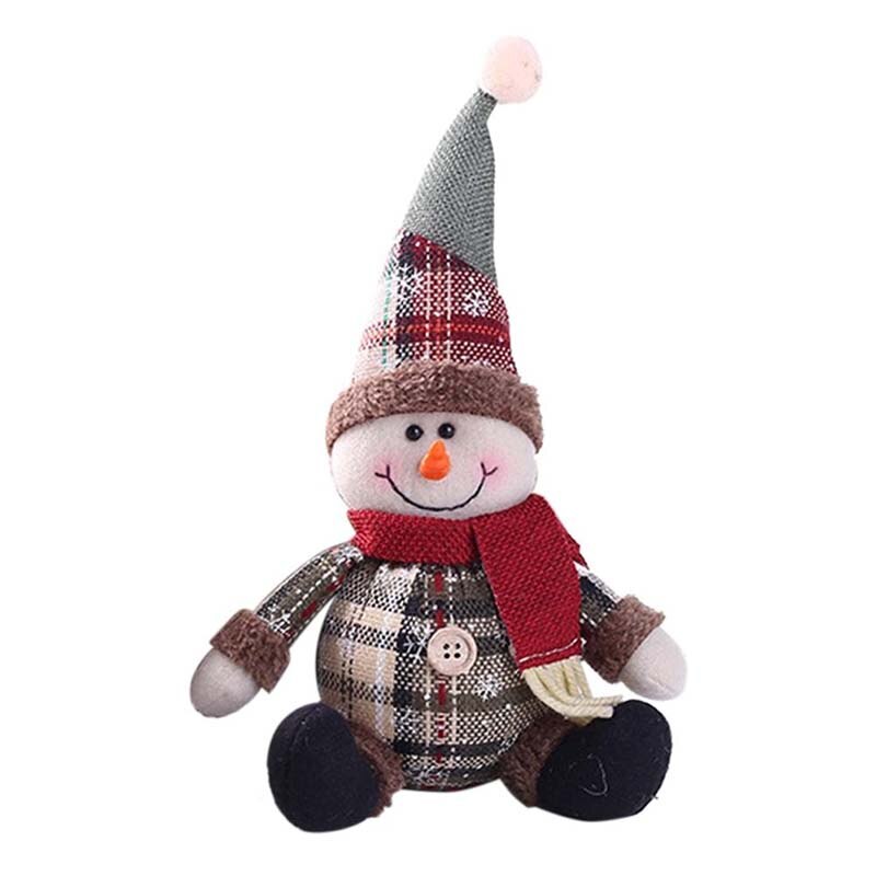 Schattige kerstversieringen kerstman sneeuwpop boom speelgoedpop hangende decoraties kerstversieringen voor huisdecoratie