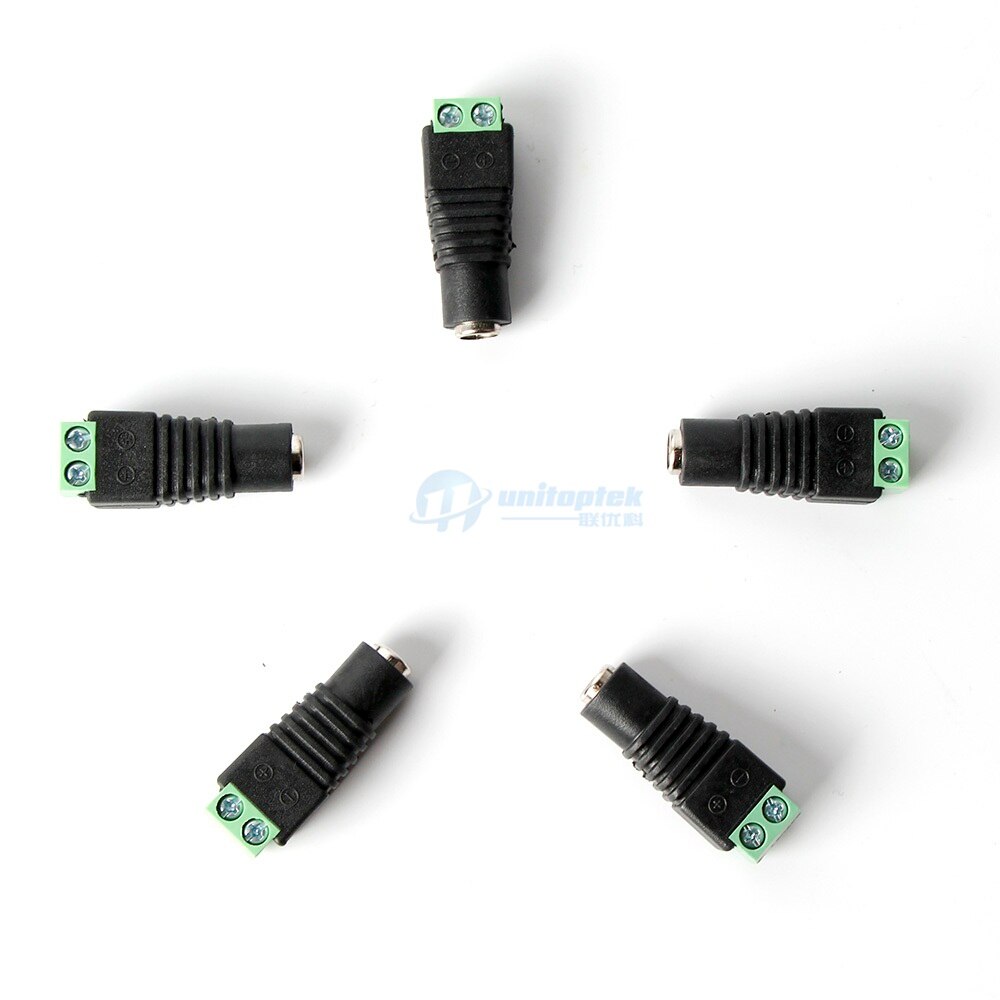 10 / 20 / 50 / 100Pcs/lot 5.5/2.1mm Female CCTV UTP Power Plug Adapter Cable DC/AC 2, Camera Video Balun