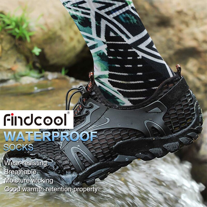 FINDCOOL Hiking Socks Waterproof Socks Men and Women Outdoor Climbing Skiing Cycling Socks Breathable and Warm