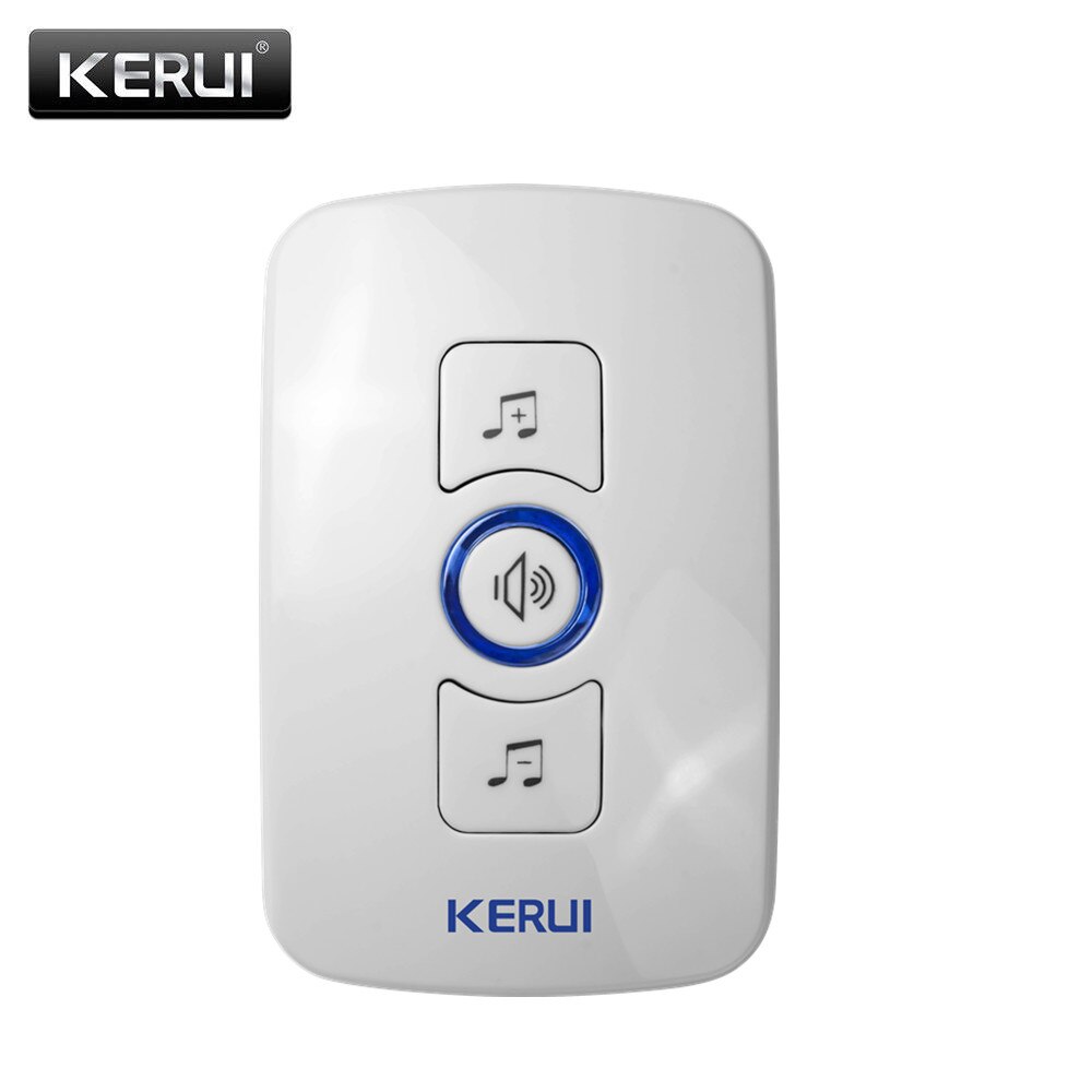 Kerui eenvoudige versie beveiligingsdeurbel alarmsysteem lokaal alarm met 32 muziekopties 4 volume-ondersteuning 1527/2262 codechip