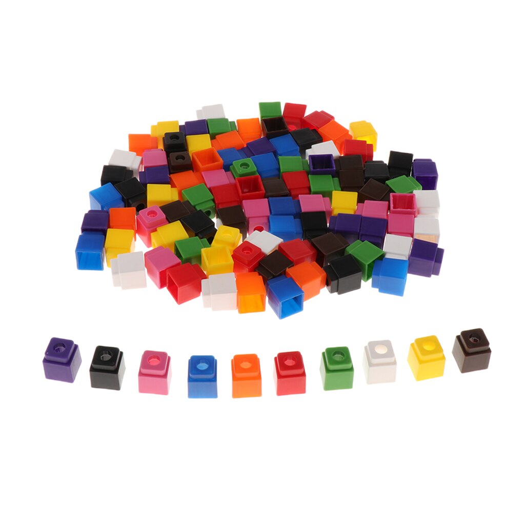 Mathlink Tellen Blokjes Vroege Onderwijs Kinderen 100 Pc 2 Cm X 2 Cm X 2 Cm Blokjes