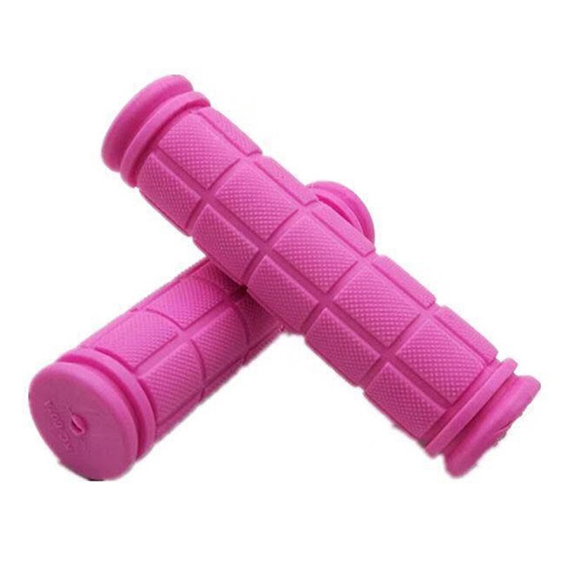 Rubber Bike Handlebar Grips Cover BMX MTB Mountain Bicycle Handles Anti-skid Bicycles Bar Grips Fixed Gear Bicycle Parts: pink