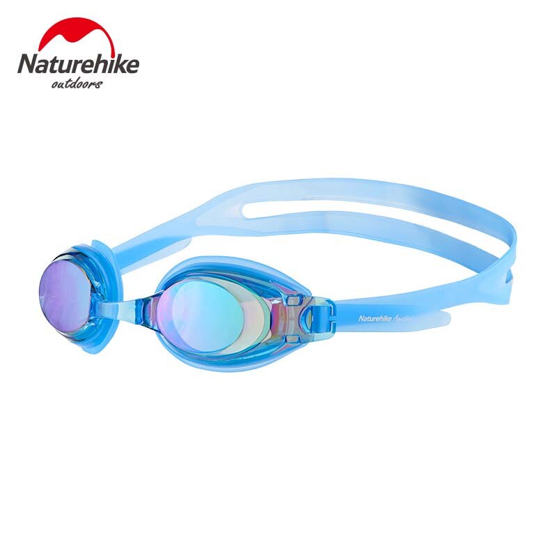 Naturehike Professionele Racing Bril Anti-Fog Uv Bescherming Bijziendheid Zwembril Mannen En Vrouwen Zwemmen Brillen: Light Blue