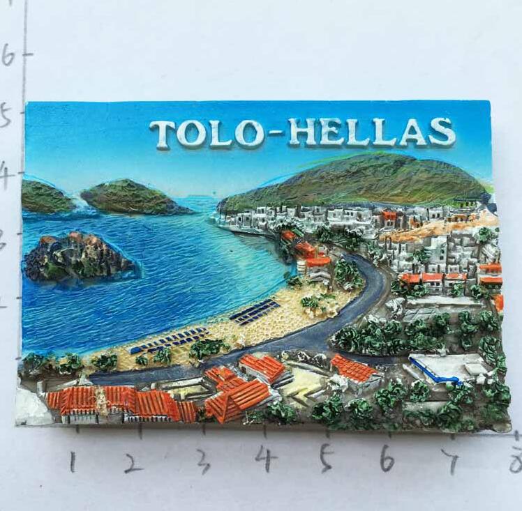 Kariatides hellas parthenon tempel griekenland toeristische reis souvenir 3d hars decoratieve koelkast magneet ambacht