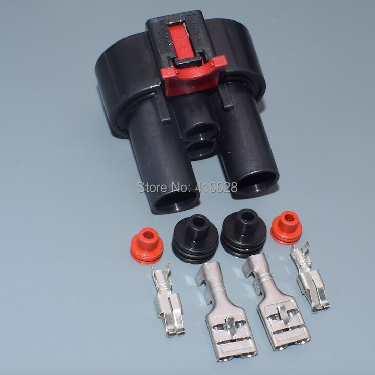 100 Pièces 6.3Mm Automobile Connecteur Kit, 9 Broches De Fil Électrique