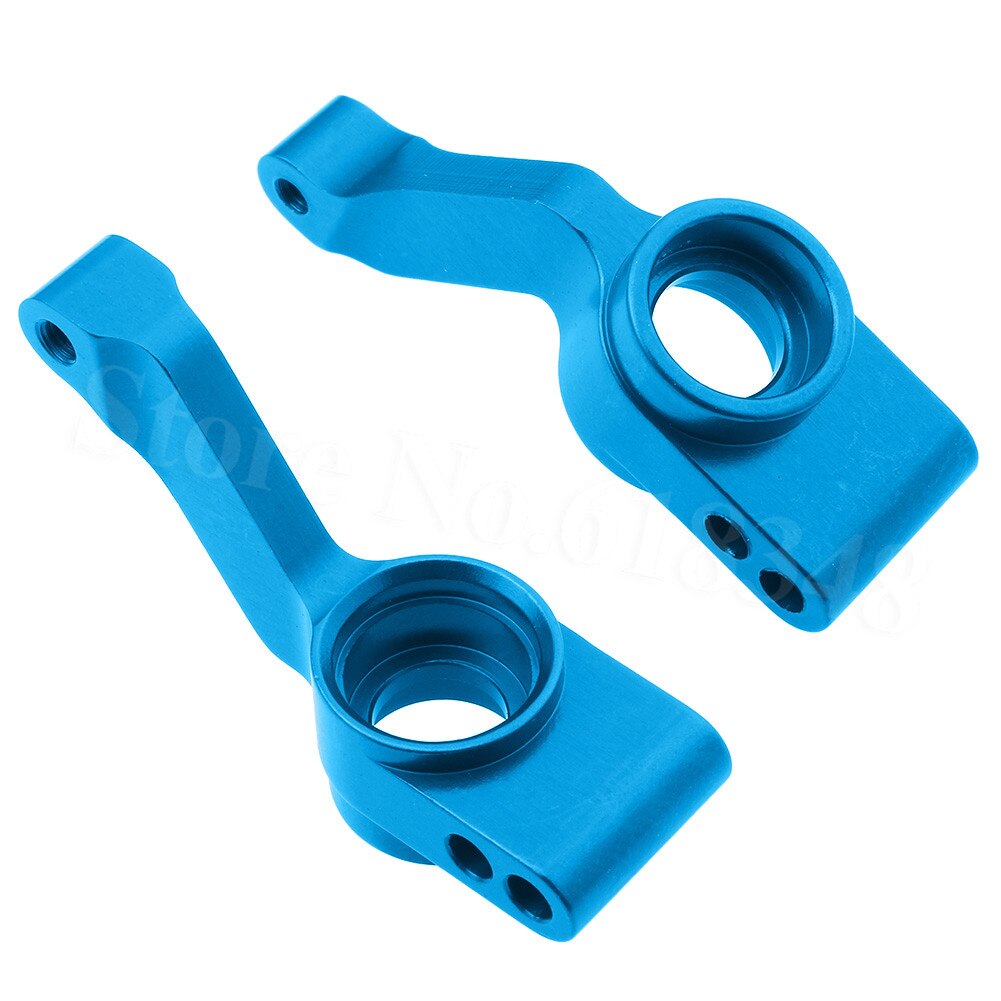 Aluminium Rear Stub As Dragers (L/R) vervanging van 1952 voor RC 4x4 Traxxas 1/10 Slash Rustler Stampede Upgrade Onderdelen: Sky Blue