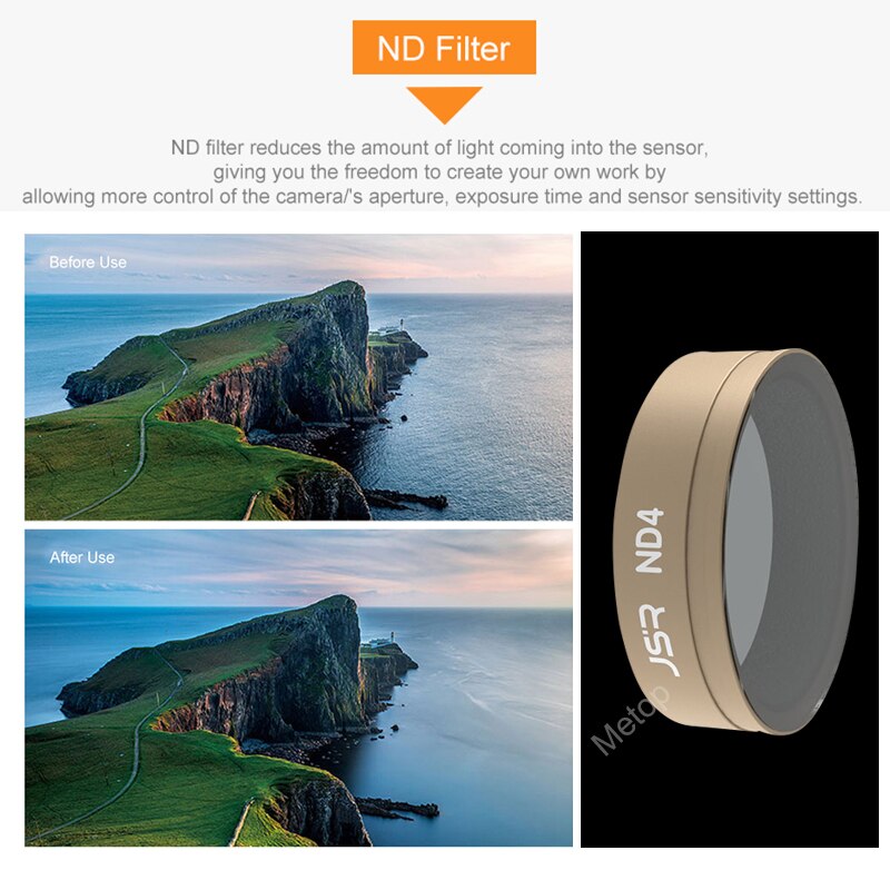 Osmo action filter  nd 4 8 16 32/ cpl/uv/star optische glazen lensfilterset voor dji osmo action sport camera-lenzen accessoires