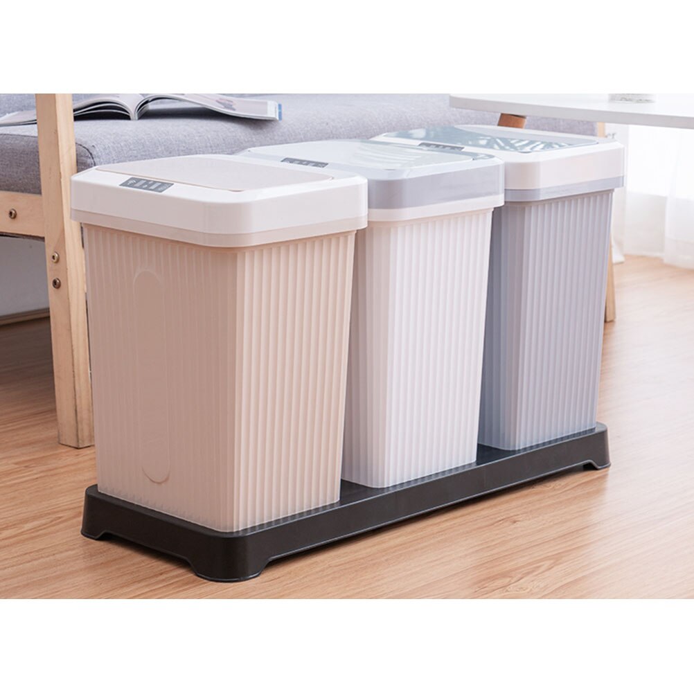 Charging Smart Trash Can Automatic Induction Dustbin with Lid Mute Waste Bin with Build-in Battery for Home Living Room Kitchen