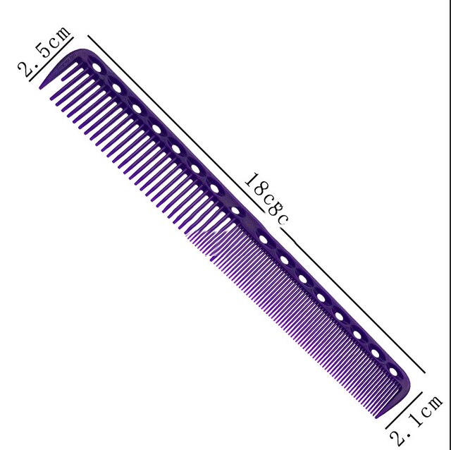 6 Colors Hair Combs Barber Hairdressing Hair Cutting Brush Anti-static Tangle Pro Salon Hair Care Styling Tool: Purple