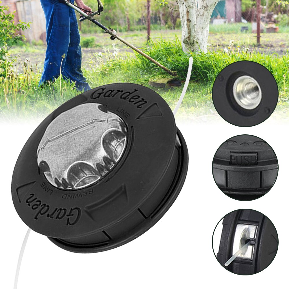 Universele Bump Feed Line Trimmer Head Aluminium Strimmer Gras Bosmaaier Onderdelen Grastrimmer Hoofd Voor Strimmer Vervanging