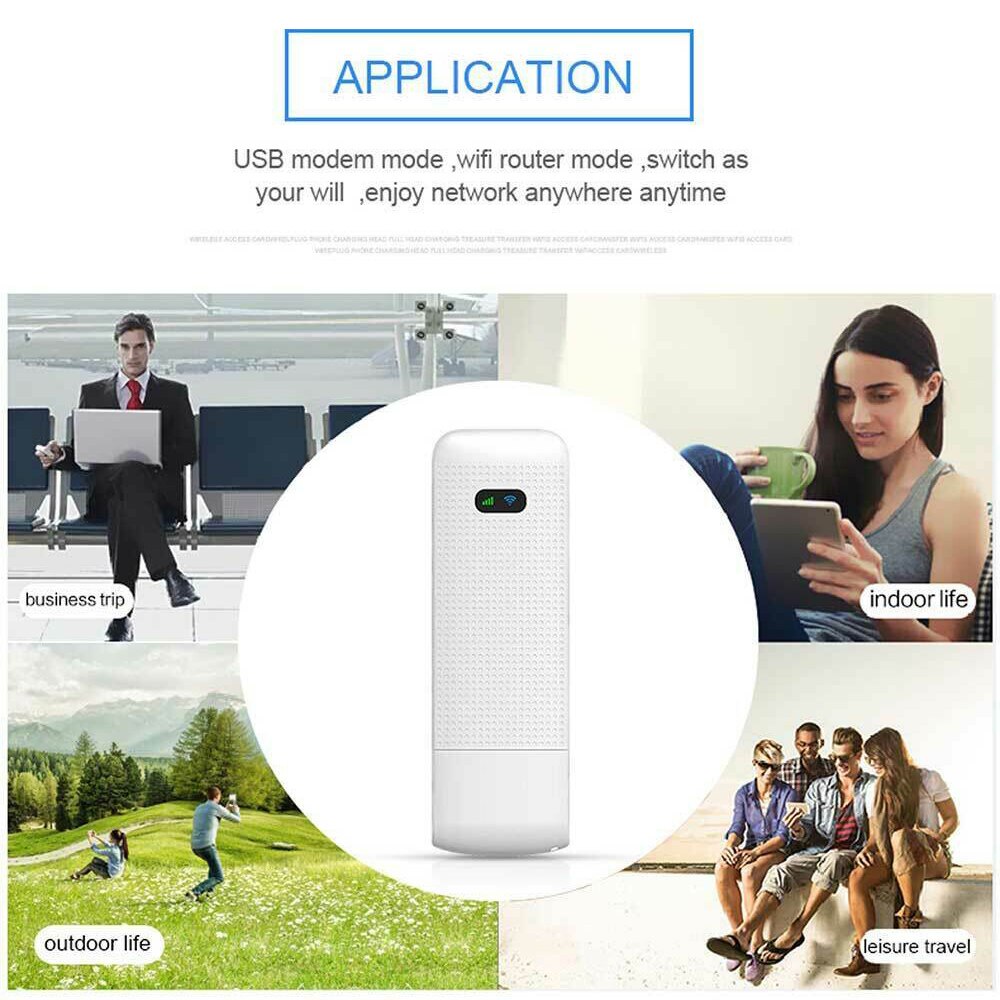 4G LTE Router MiFi 150Mbps WIFI Wireless Router USB Modem with SIM Card Slot for iPhone Smartphone iPad PC Laptop