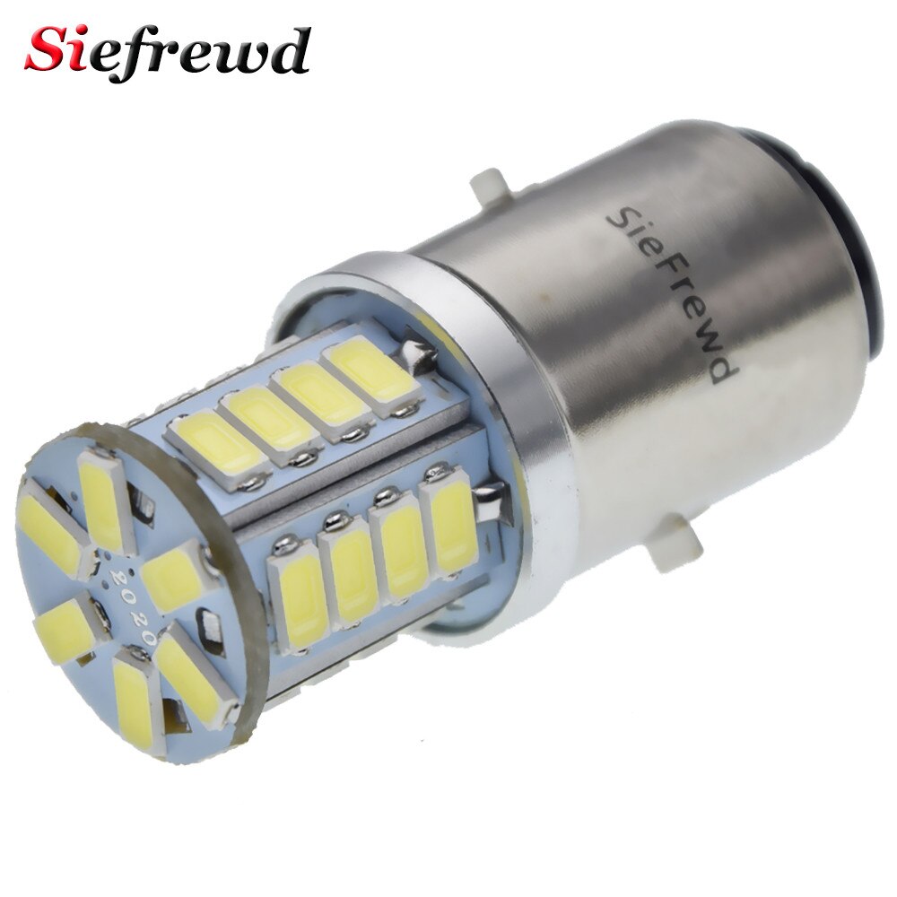 1x h6 led  ba20d motorcykel forlygte pære hi/nærlys 5630 26 smd moto scooter knallert atv motorcykel tågelygte hvid 6v 12v dc: Default Title