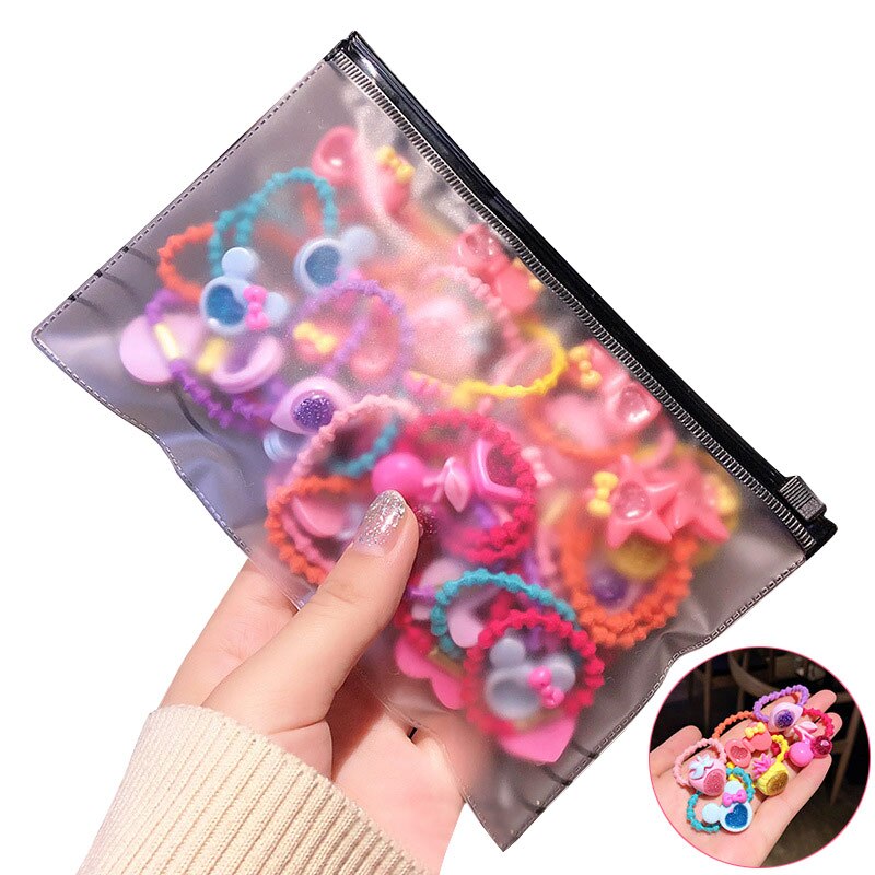50/40PCS Elastic Rope Ring Hairband Baby Girls Kids Candy Color Hair Band Ponytail Holder: 40pcs