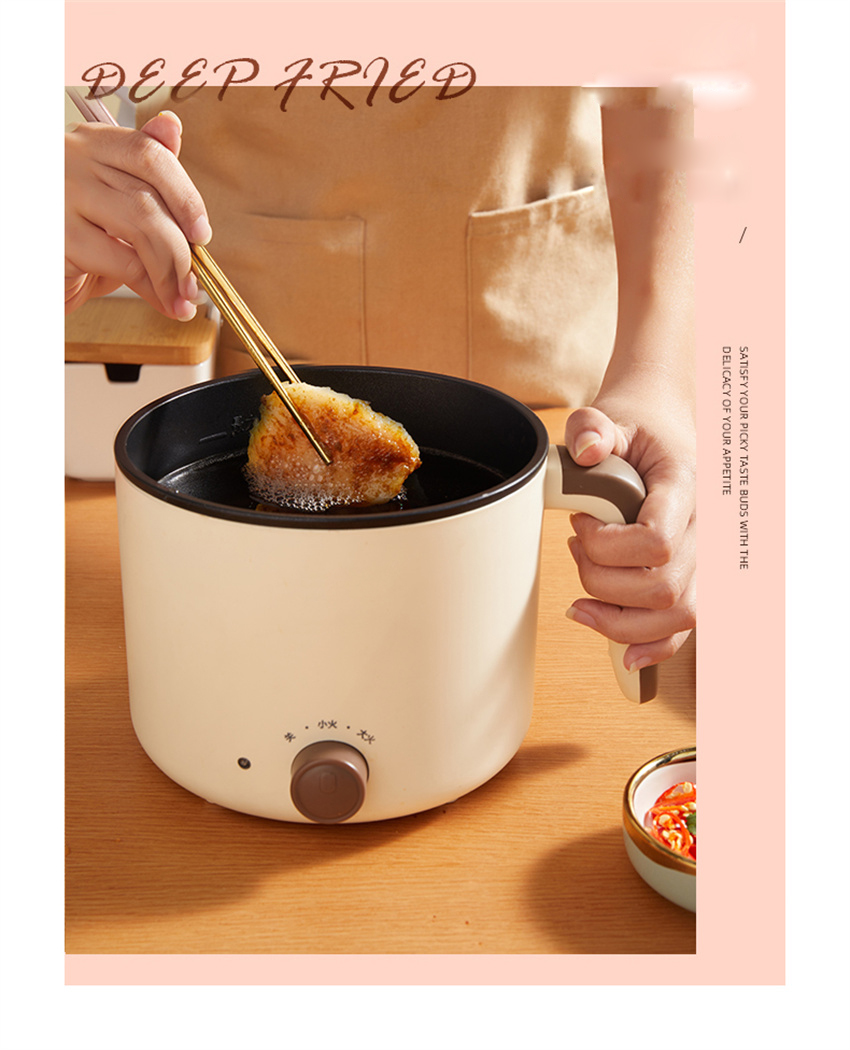 1 Layers Family Electric Cooker Mini Dinner Pot Multifunction Cooker EL Electric Cooker 200W-600W stainless steel AUX-12B09