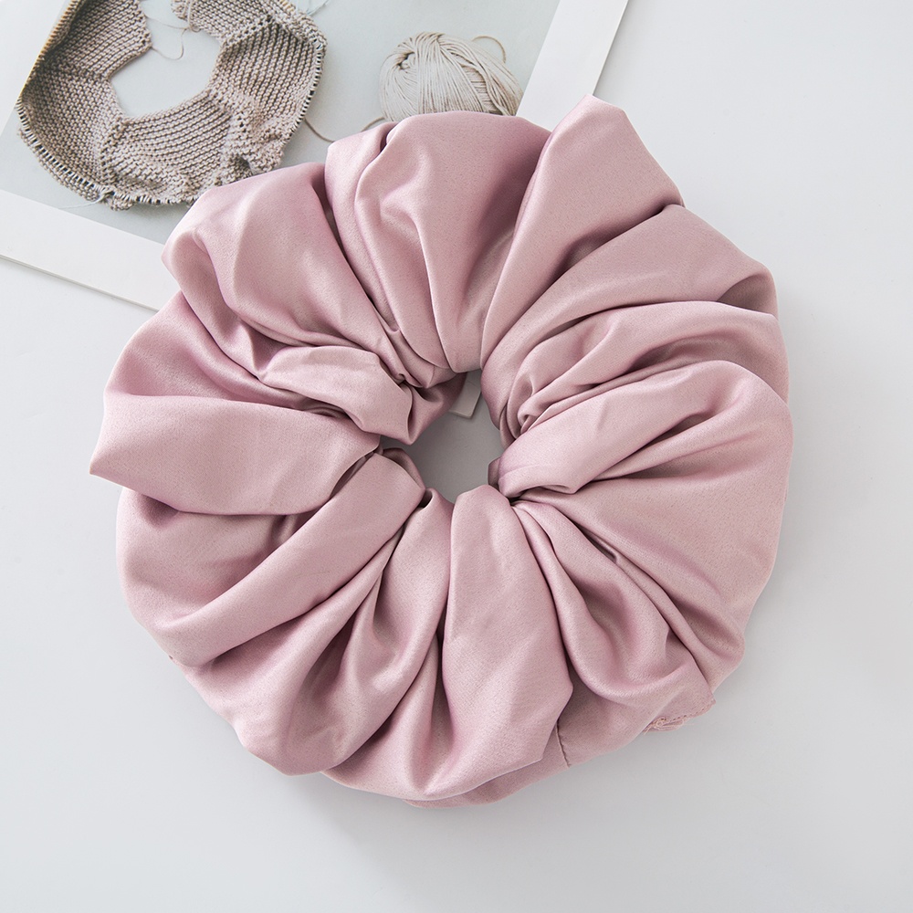 Grandes scrunchies de cetim oversized jumbo scrunchy dormir gigante muçulmano elástico volumizing puro costura laço de cabelo scrunchie: Outros