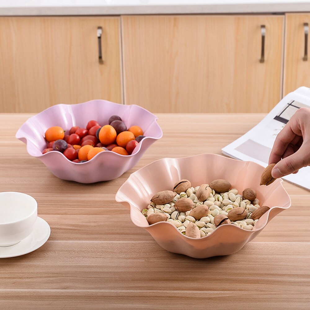 Storage Trays Snacks Nuts Seeds Dry Fruits Dessert Tray Plastic Plates Dishes Bowl Breakfast Tray Home Kitchen Supplies