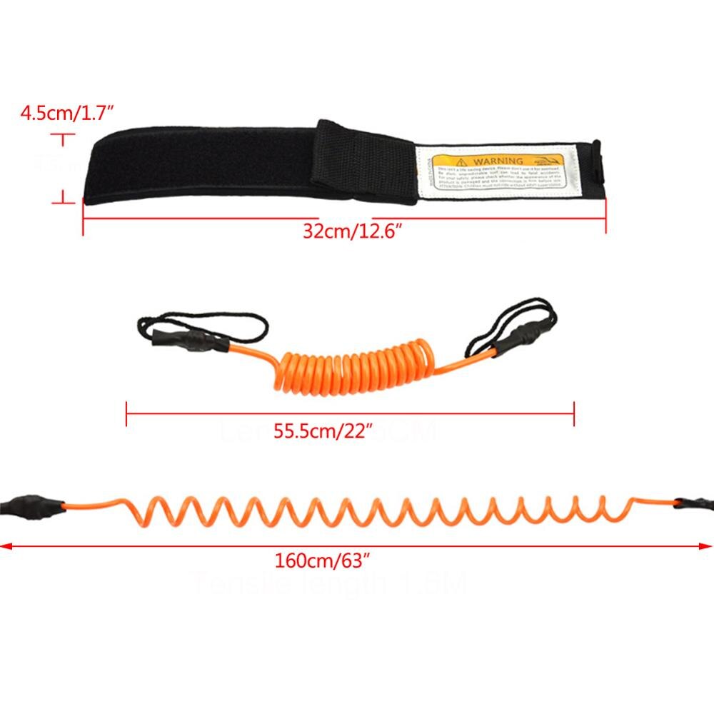 Surfen Veiligheid Hand Touw Boot Veiligheid Peddel Stand Up Paddle Surfen Leash Veiligheid Tpu Hand Touw Voor Surfplank Accessoires