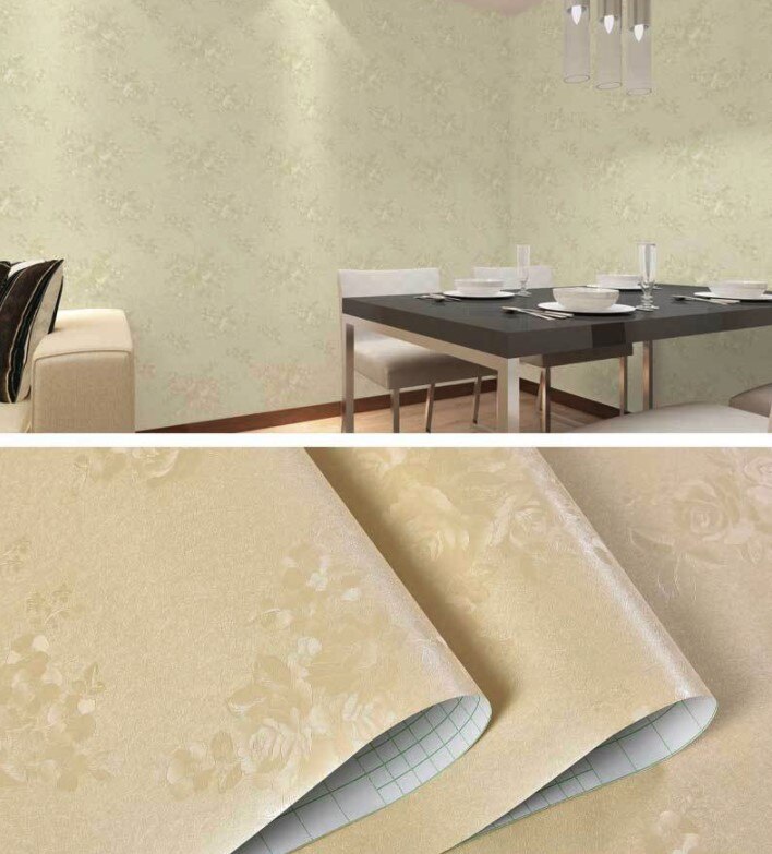 Home Decor PVC Wallpaper Self-Adhesive Simple Soli... – Vicedeal