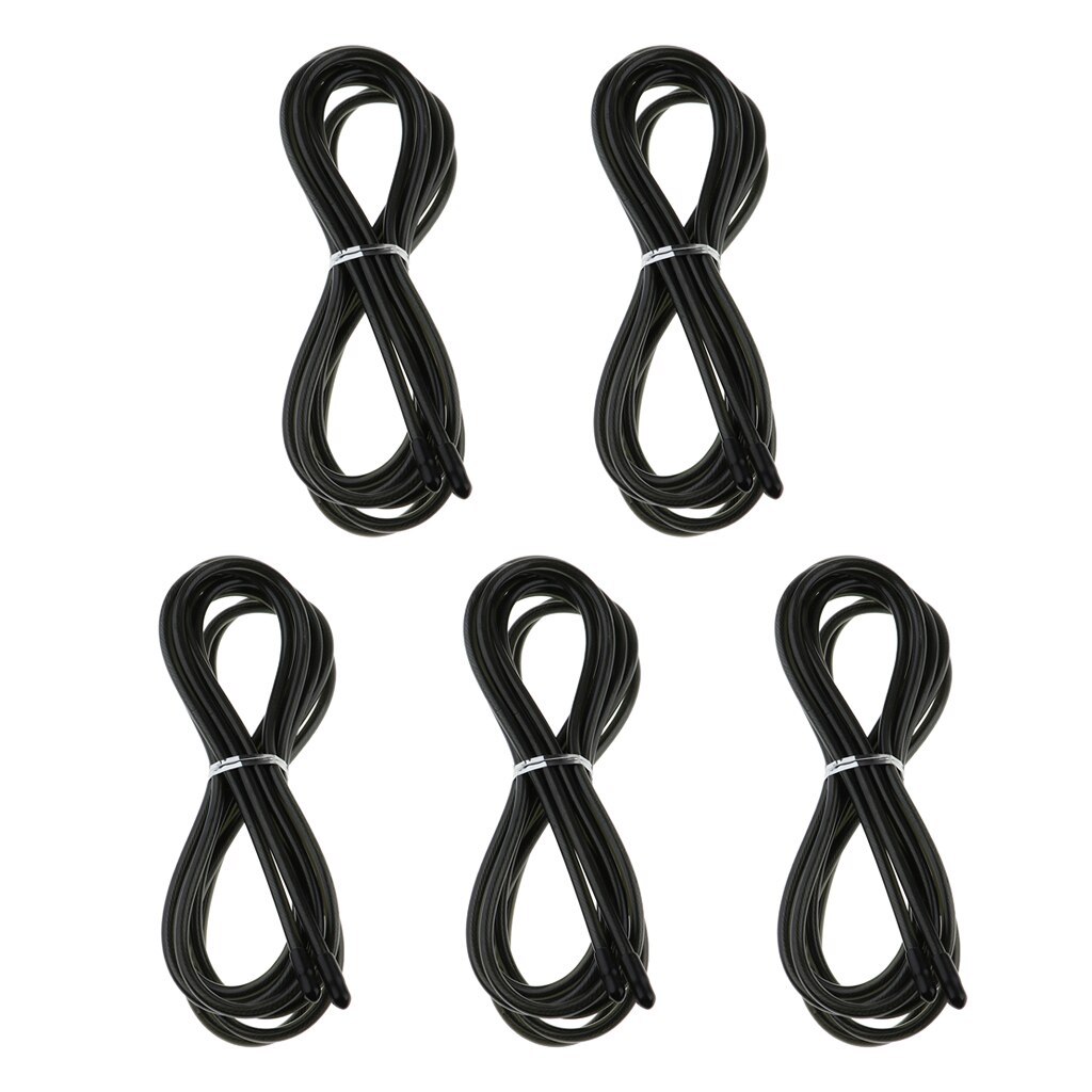 5 Pack Heavy Jump Rope Replacement Cable PVC Stainless Steel Cable Resistant 10ft Long Skipping Rope Indoor Outdoor Excerise