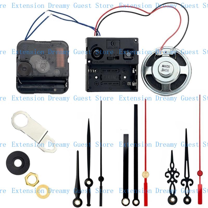 652F Quartzs Clock Movement Set Battery Operated Replacement Part for Wall Clocks Crafting Projects Repair Part J0063+026+005: DARK GRAY