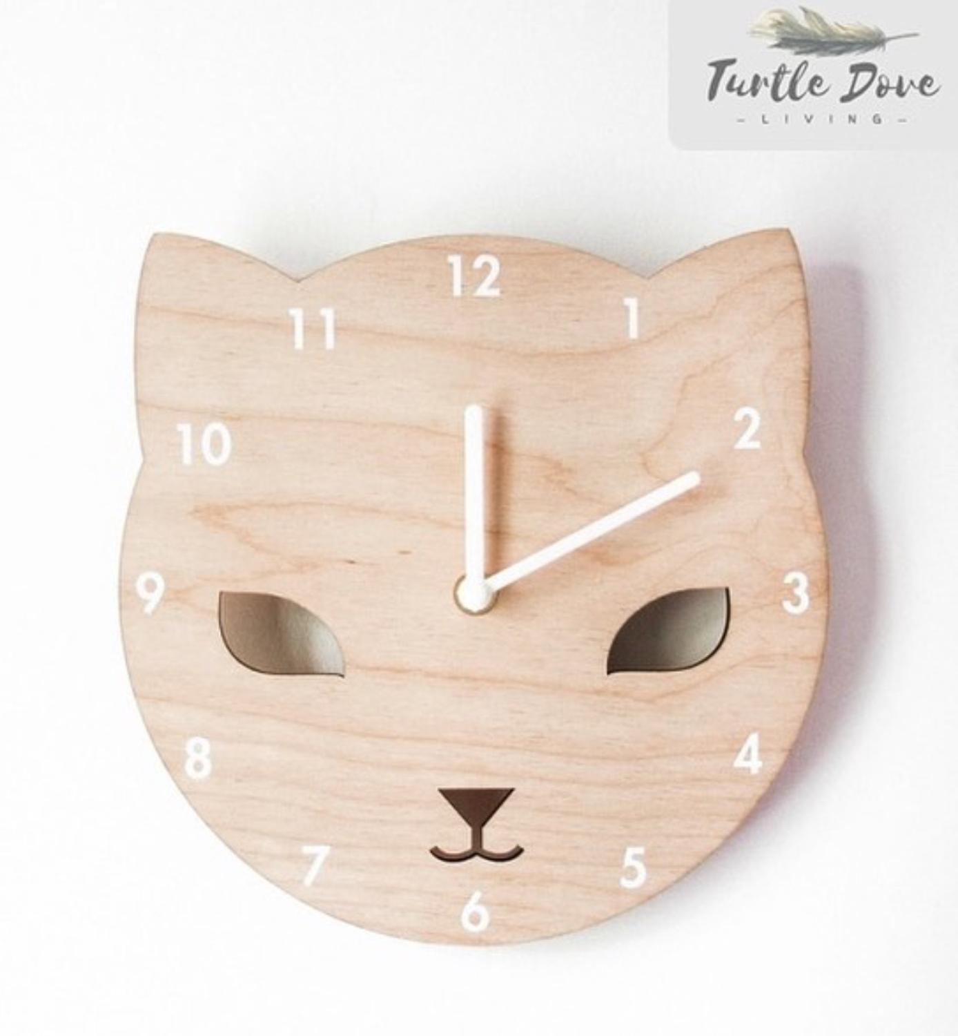 Ins explosie modellen Nordic thuis vos/cat cartoon mute klok wanddecoratie kinderkamer fotografie props: Cat