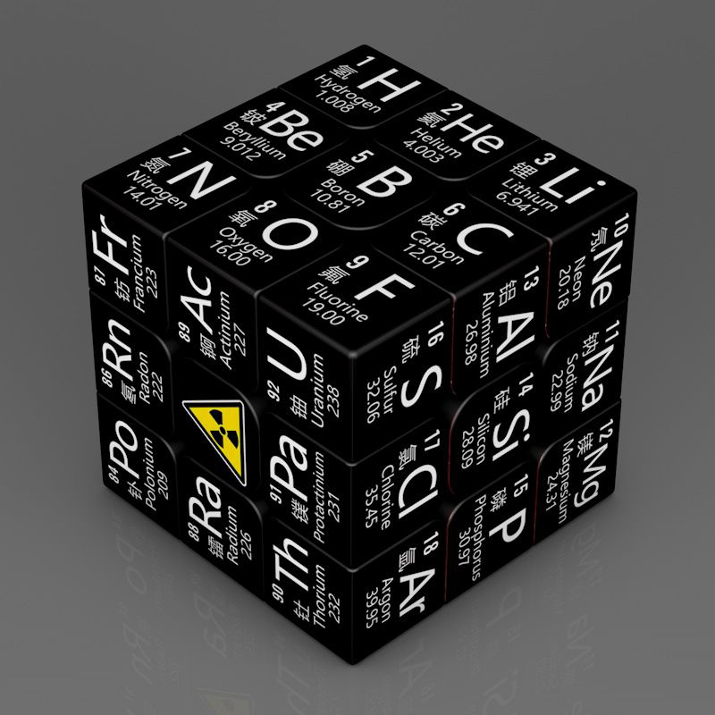 Cube magique 3x3x3, tableau périodique chimique, physique, Puzzle 3x3, pour étudiants, formule mathématique, jouet d'apprentissage éducatif pour enfants