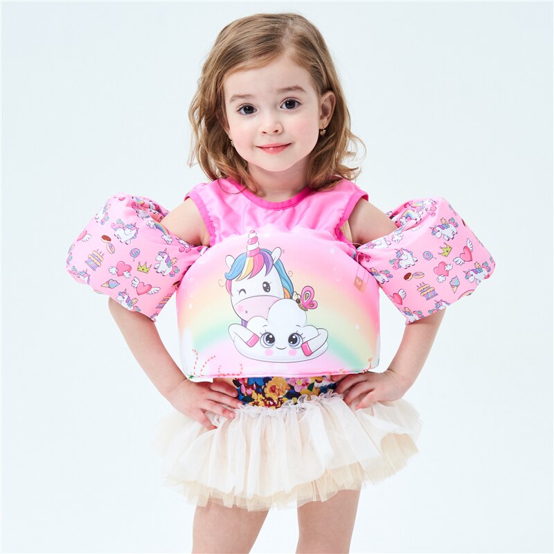 Kids Cartoon Boating Life Vest Surfing Ship Life Preserver For Girls Lovely Life Jacket Vest For Children Life Saving Wear 2-7 Y